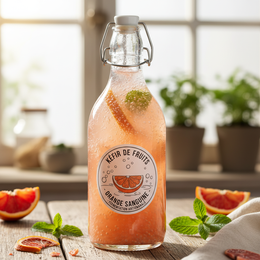Kéfir de fruits a l'orange